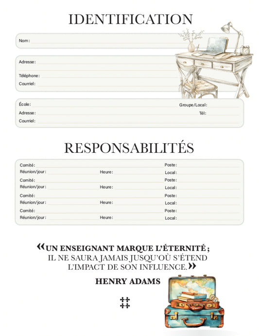 Mon bel agenda 2025 - 2026